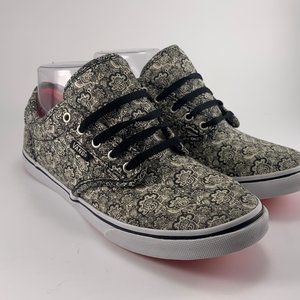 Vans Atwood (TBR4R) Paisley Print Shoes Henna Black (VN-0U4IAYQ) Size 7 Women's